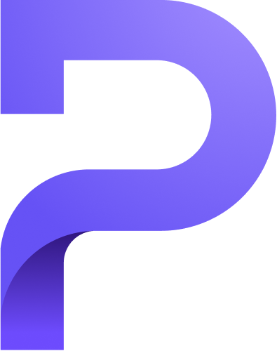 logo of proton representing a purple capital P